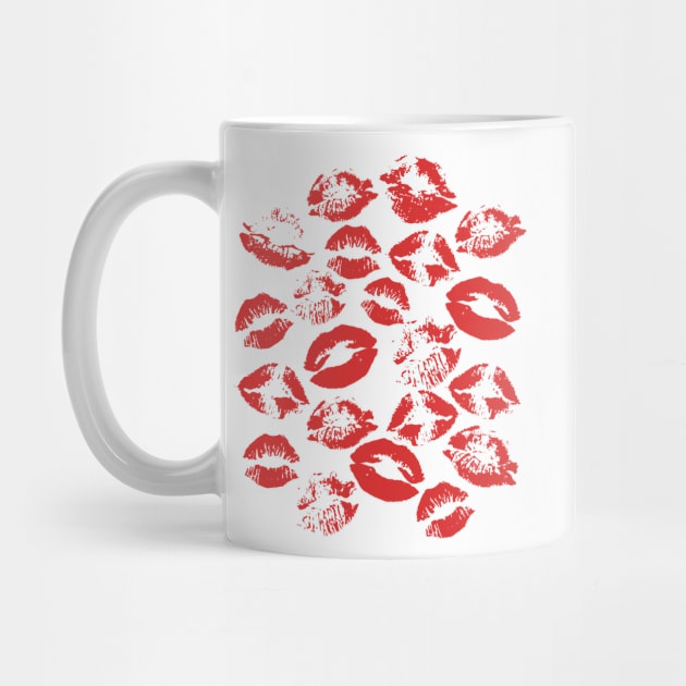 Red lips kiss by JuliaBadeeva